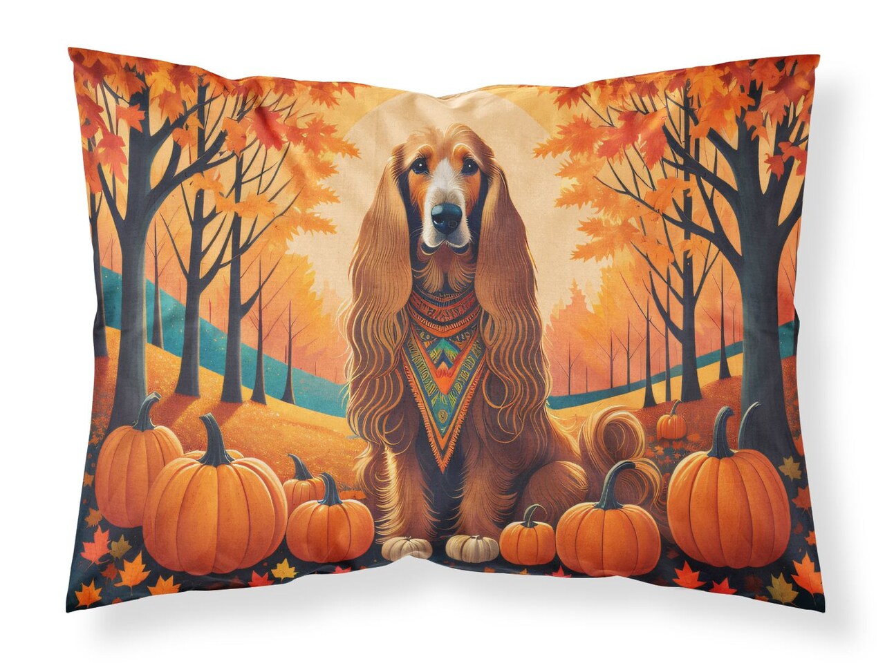 Afghan Hound Standard Pillowcase Lightweight Super Soft Decorative Artwork 30 x 20.5 Inches